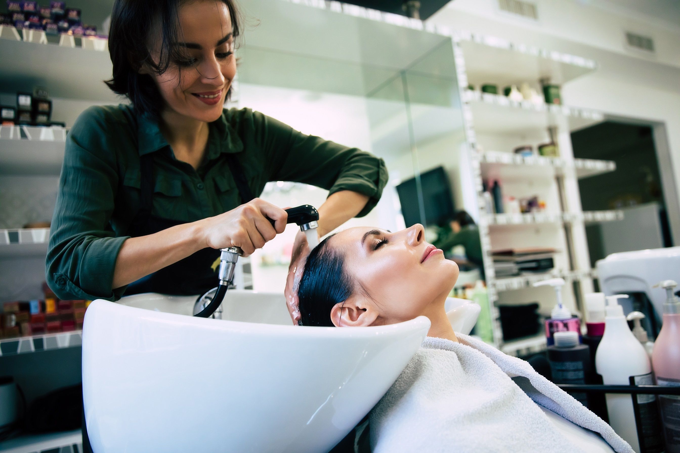 cartão de visita para salão de beleza